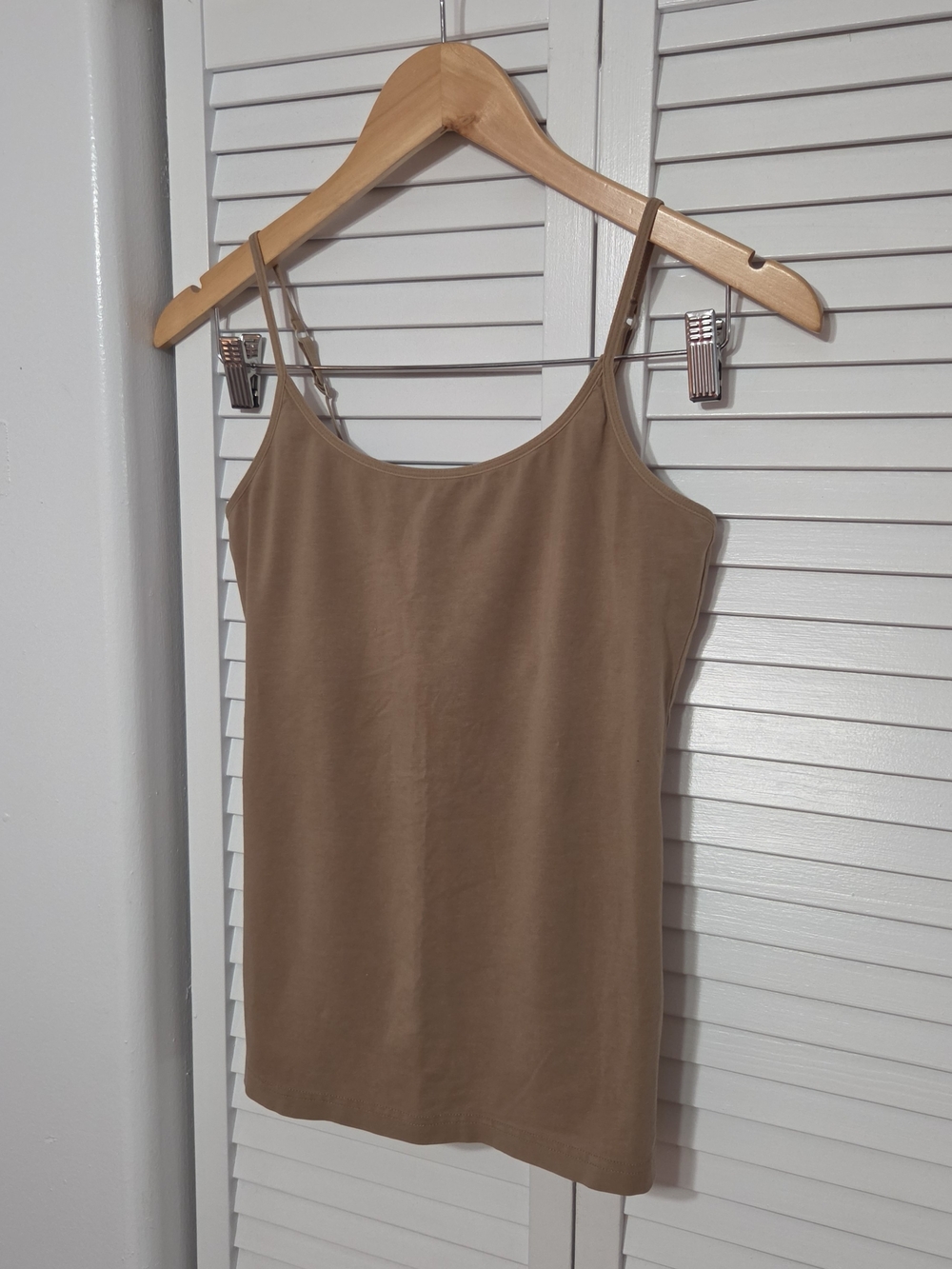 Women's Tan Spaghetti Strap Tank Top